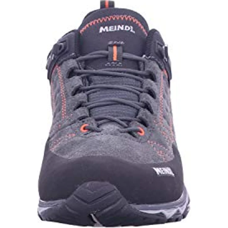 Meindl Ontario GTX Men, Wanderschuhe Größe UK 8,5, wasserdicht und atmungsaktiv, schwarz/orange – Bild 7