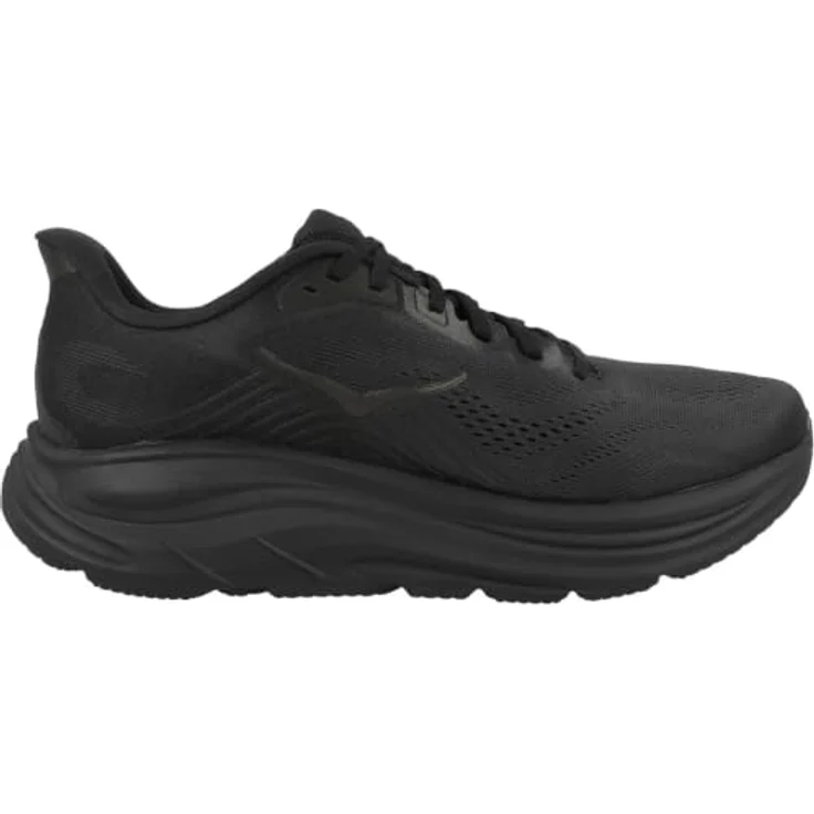 Hoka M Clifton 11, neutrale Laufschuhe für Herren mit Mesh-Obermaterial, dämpfender EVA-Zwischensohle, reflektierenden Details, Gewicht 566 g, Sprengung 8 mm, Farbe: Blau/Schwarz – Bild 3