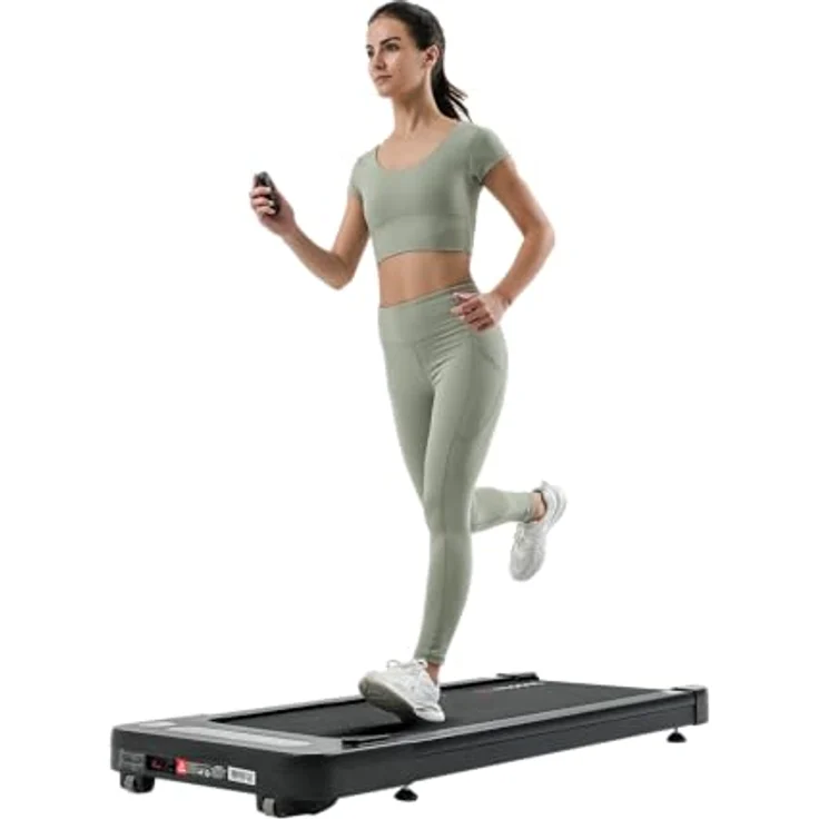 YESOUL W2 Walking Pad, leises Laufband mit 6-Zonen-Dämpfung, App-kompatibel, bis 135 kg, LED-Display, 0,5–6,1 km/h – Bild 1