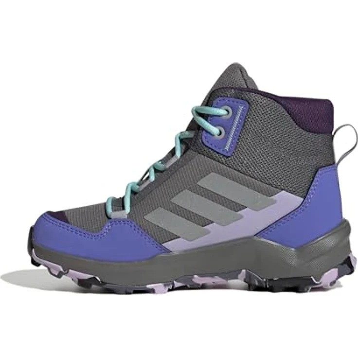 adidas TERREX TERREX AX4R MID, Wanderschuh für Kinder mit dämpfender Zwischensohle und griffiger Traxion Außensohle, Schwarz – Bild 1