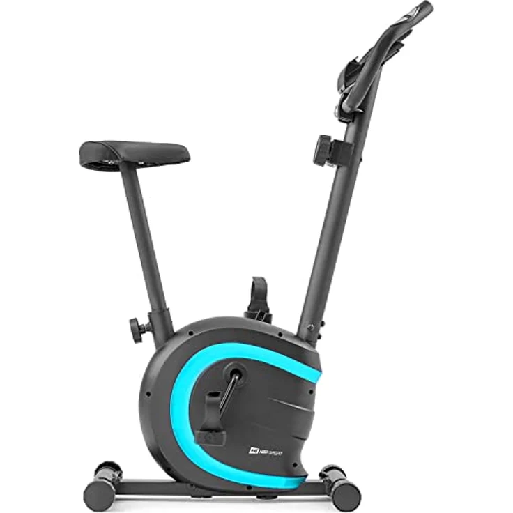Hop-Sport HS-015H Heimtrainer Fahrrad für Zuhause - kompaktes Fitnessbike ideal für Senioren - Fitnessfahhrad mit Trainingscomputer für EIN max. Nutzergewicht von 120kg Türkis – Bild 4