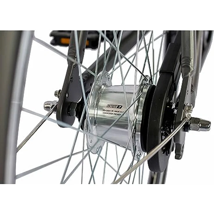 Airtracks Herren Urban Bike 28 Zoll UR.2825 City Fahrrad Shimano Nexus 7 Gang Citybike Grau Matt - 53cm – Bild 4