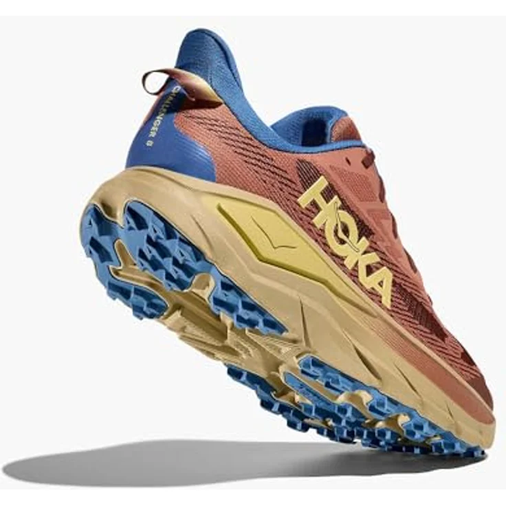 HOKA Challenger 8 M, Herren Trail-Running Schuhe, atmungsaktives Obermaterial, Regular Fit, Gummisohle, Braun, EU 46 US 11.5 – Bild 8