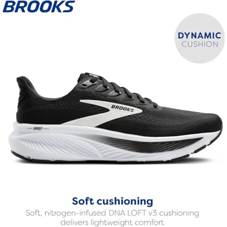 Brooks Ghost 17, Neutrale Laufschuhe für Damen mit atmungsaktivem Mesh-Obermaterial und optimaler Dämpfung, grau – Bild 2