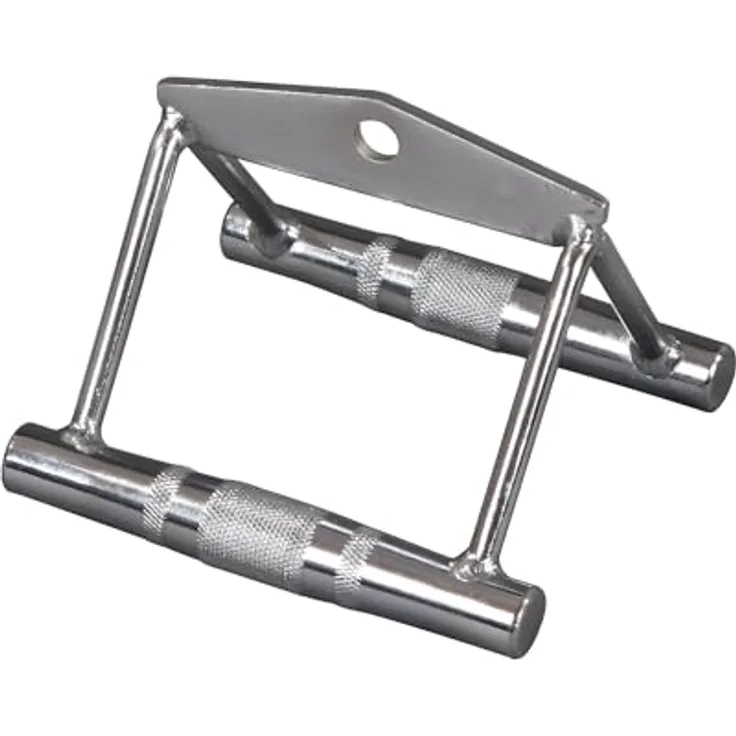 Sport-Thieme V-Griff "Parallel-/Rudergriff", Hochglanz verchromt, gerändelte Griffe, stabil, 2 kg