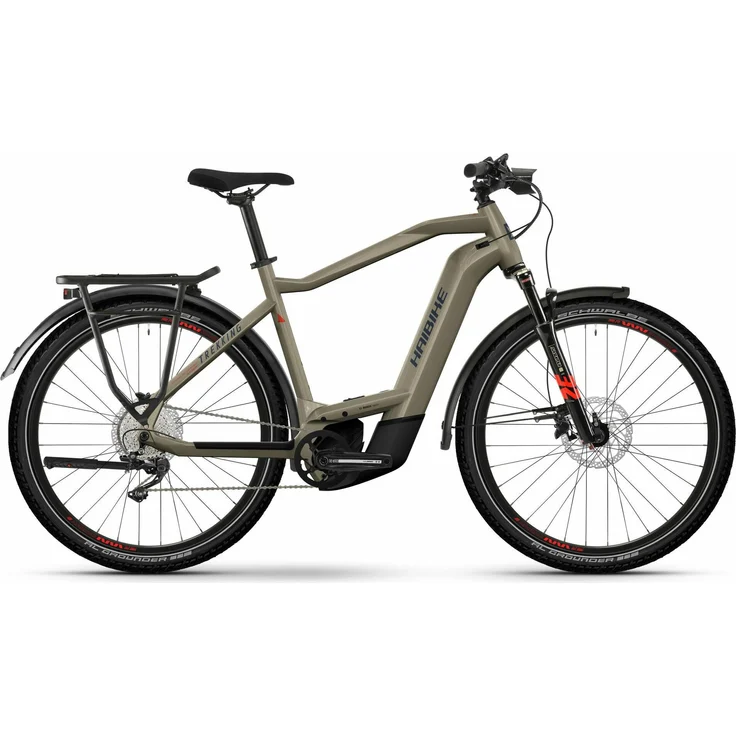 Haibike Trekking 8, E-Tourenbike mit Bosch Perf. CX Motor, 750 Wh Akku, 27,5" Reifen, beige