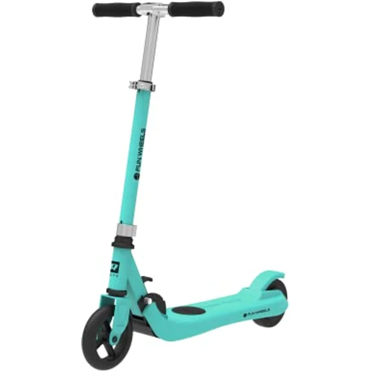 Rebel FUN WHEELS ZAB0031B, Elektrischer Scooter für Kinder, leicht und robust, blau, max. Tragfähigkeit 50 kg – Bild 1