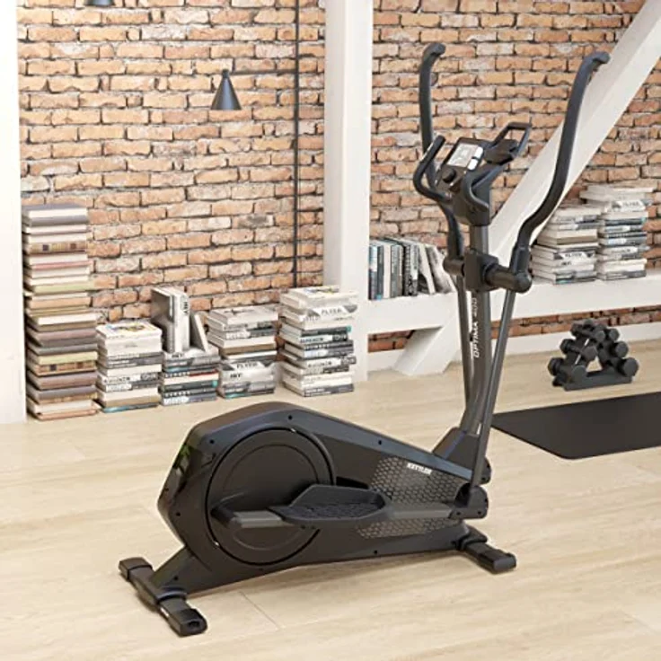 Kettler Crosstrainer Optima 400 | 14 kg Schwungmasse | 10 Trainingsprogramme | 15 Widerstandsstufen | Magnetbremssystem | Transportrollen | Hohe Gewichtsbelastung von 130kg | Herzfrequenzprogramm – Bild 4