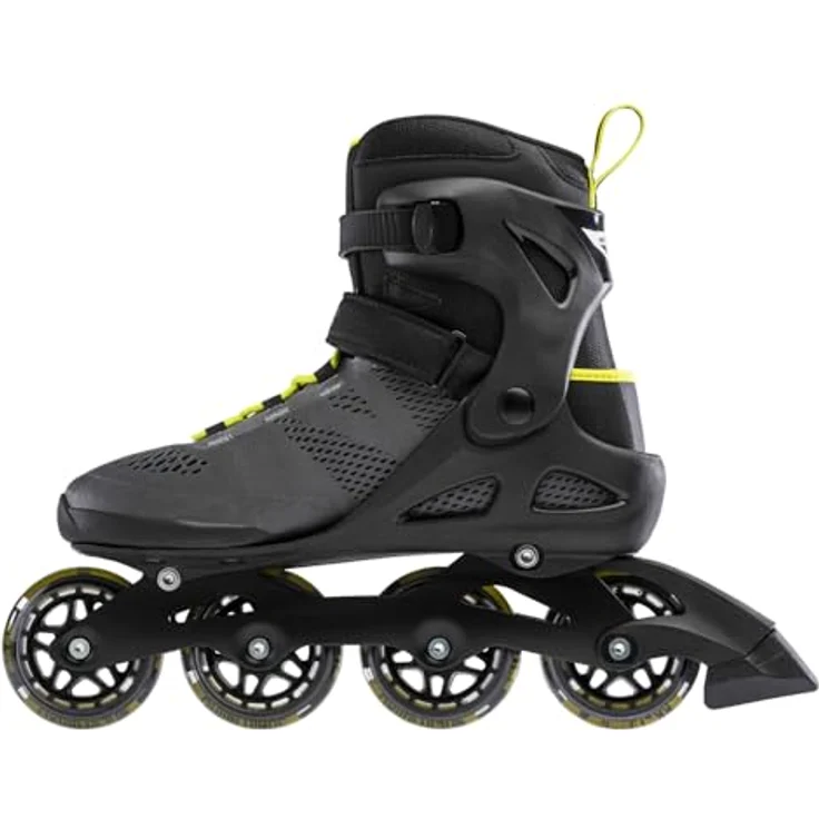 Rollerblade Macroblade 80, Herren Rollschuhe mit Aluminium-Schiene, 80 mm Rollen, Nero/Lime – Bild 3