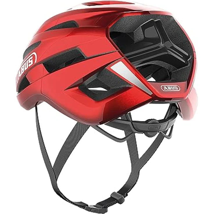 Abus StormChaser ACE, Velohelm (51 - 55 cm) mit optimierter Belüftung und höhenverstellbarem Verstellsystem, schwarz – Bild 4