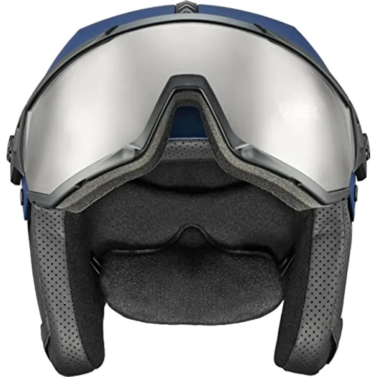 Uvex Instinct Visor, Skihelm mit beschlagfreiem Visier, optimaler Belüftung und verstellbarem IAS System, Navy matt, 56-58 cm – Bild 3