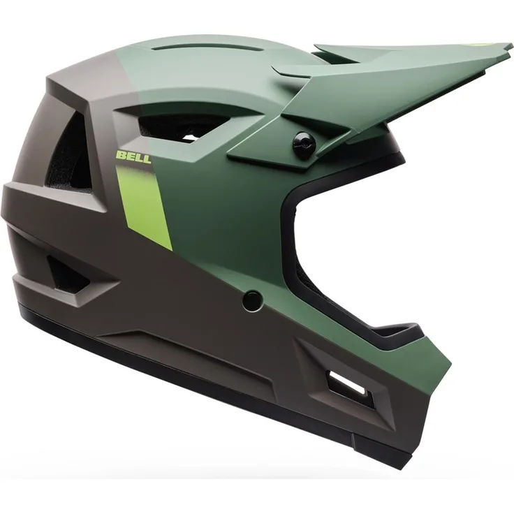 Bell Sanction 2 DLX MIPS Fahrradhelm, ventilierte DH Air-Polsterung, Blip vintage olive, L