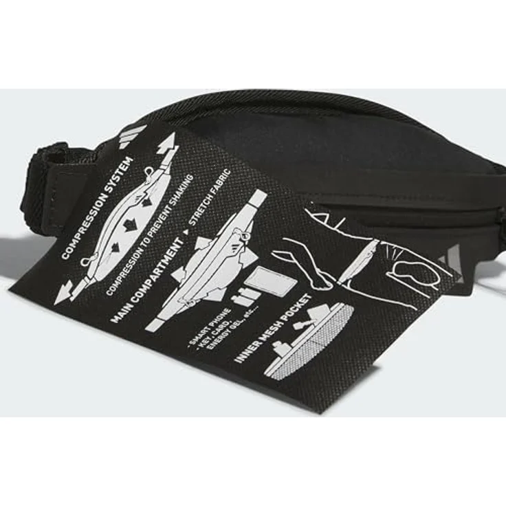 adidas Running Belt Laufgürtel, Schwarz, Einheitsgröße – Bild 3