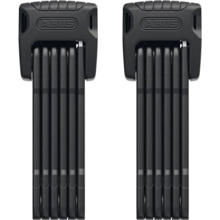 ABUS Bordo Granit 6500K, Faltschloss 90 cm mit XPlus Zylinder und SH-Schlosshalter, 2er Set, Schwarz, ABUS-Sicherheitslevel 15