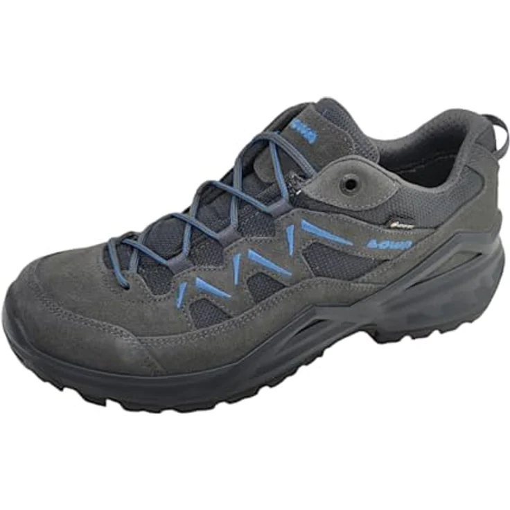 LOWA Sirkos Evo GTX Lo, Wanderschuhe aus Veloursleder und Textil, grau, wasserdicht, atmungsaktiv, Größe 46.5 – Bild 3