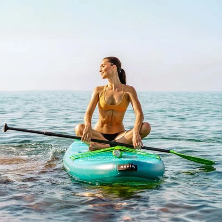 Movino Adria 11’6" Stand Up Paddle Board (350 cm), 2in1 SUP Kajak aufblasbar mit Tragkraft bis 165 kg, Set mit Zubehör und Paddel, Allround-Design, Welded Rail, 15 PSI – Bild 3