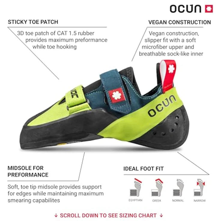 Ocun Havoc, Damen Kletterschuhe, präzise Performance mit techn. Kunstleder, Größe 45.5 – Bild 2