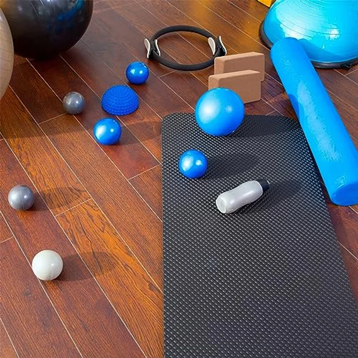 Relaxdays Yogablock, 2er Set, Yogaklötze aus Kork, für Yogaübungen, HBT: 12 x 22,5 x 7 cm, rutschfeste Yogawürfel, natur – Bild 2