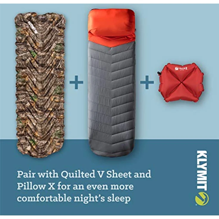 Klymit Static V Recon, Isomatte in militärtauglicher Farbe mit V-Kammer-Design und Twist-Pull-Valve, 182,9 cm – Bild 6