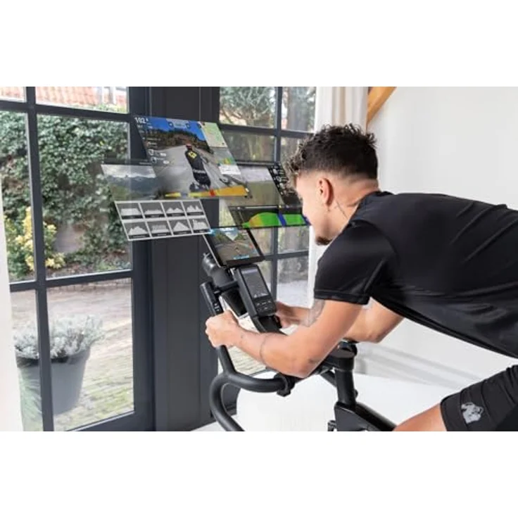 VirtuFit Etappe 2.0i Speed Bike Indoorbike - Heimtrainer Fahrrad - Fitnessbike Zuhause, matzschwarz, kompatibel mit Zwift, Kinomap und Fitshow – Bild 5