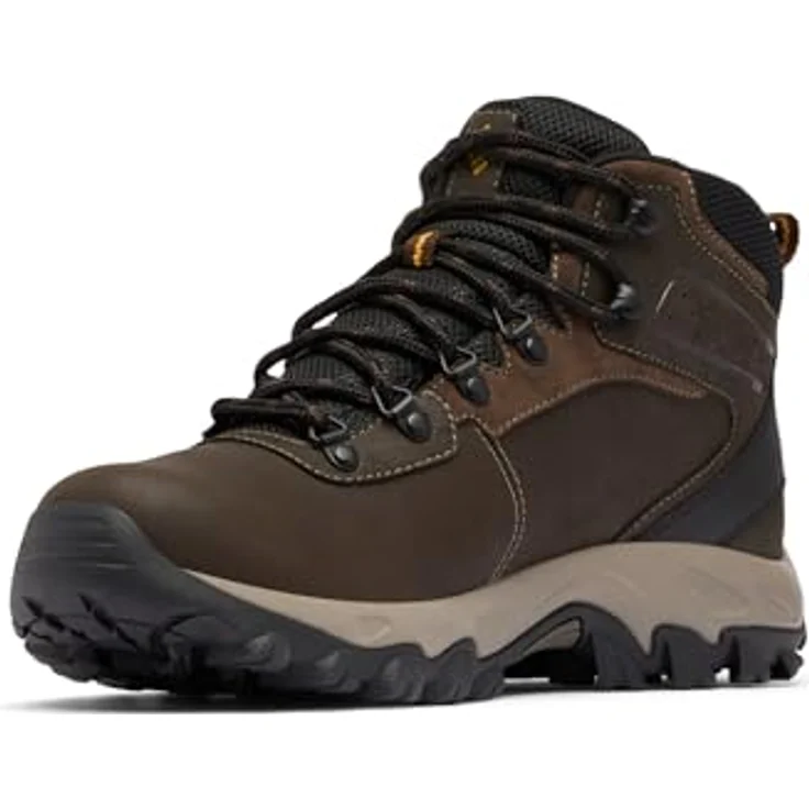 Columbia Newton Ridge Plus II, Herren Wanderschuhe, wasserdichtes Obermaterial aus Leder und Mesh, braun, Größe 43 – Bild 5