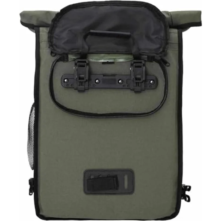 vidaXL Velotasche Gepäckträgertasche, wasserabweisend, 20 Liter Volumen, Rolltop-Verschluss – Bild 9