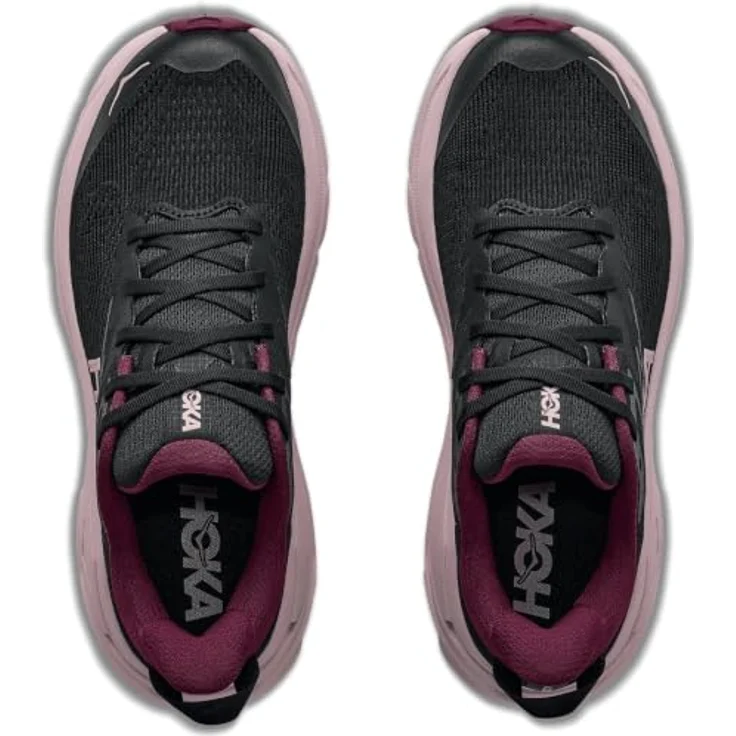 HOKA One One W Challenger 8, Damen Trailschuhe in Schwarz/Pink Opal, Größe 38 2/3 – Bild 2