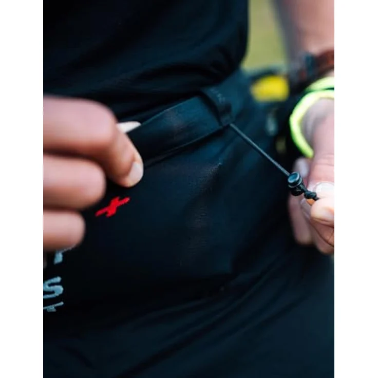 COMPRESSPORT Free Belt Pro, ultraleichter Trailrunning-Gürtel mit praktischem Fach, Schwarz, XL/XXL EU – Bild 2