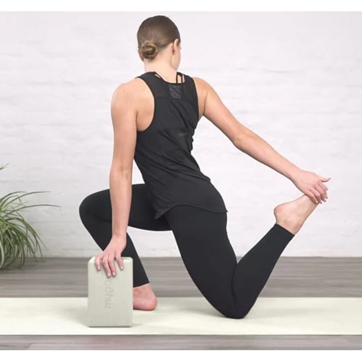 Myga Yoga Block, rutschfester Schaumstoffblock für Yoga und Pilates, leicht und tragbar, 23 cm x 14,5 cm x 7,7 cm, ideal für Anfänger und Fortgeschrittene – Bild 2