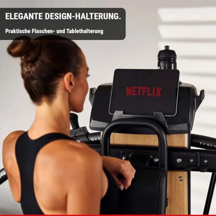 HAMMER Kraftstation BioForce MX NorsK, Fitnessstation für zu Hause, mit TNT-Widerstandstechnologie, Fitness-Tower mit 125 kg Zuggewicht, über 80 Übungen, Holz-Design - Preisvergleich – Bild 5