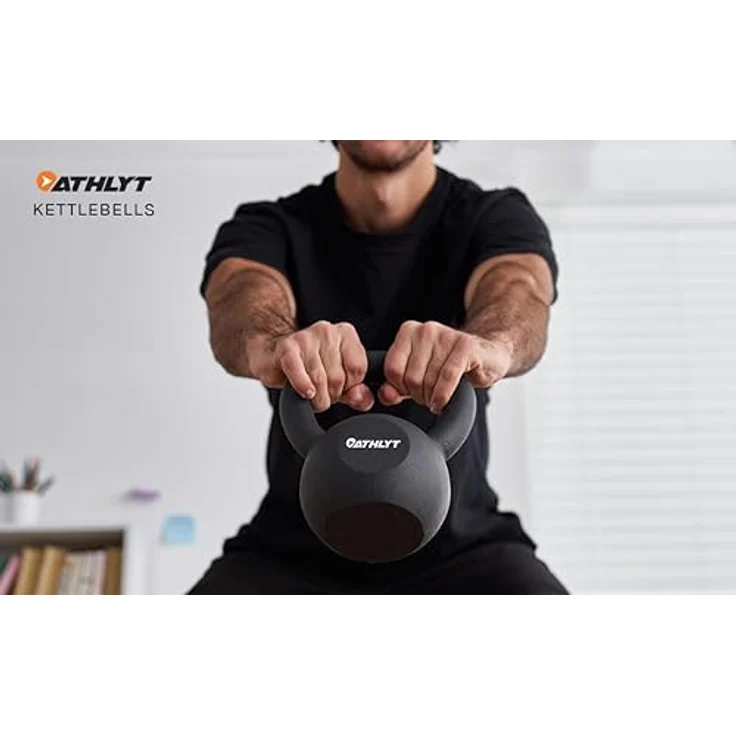 Athlyt - Kettlebell/Kugelhantel aus Gusseisen, 6 kg – Bild 2