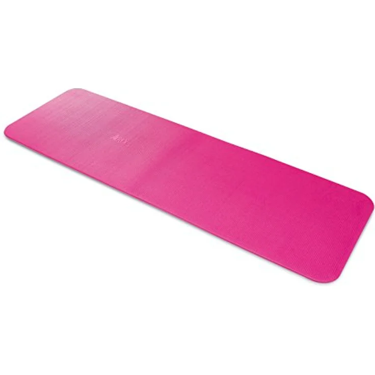 Airex Fitline 180, Yogamatte, 10 mm, pink, mit Sanitized-Hygieneschutz, rutschsicher und leicht aufrollbar – Bild 1