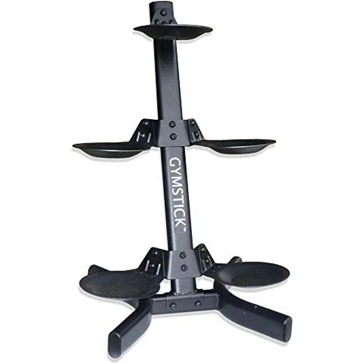 Gymstick Rack für Medizinbälle und Kettlebells, 3-stufiges Regal für bis zu 5 Stück