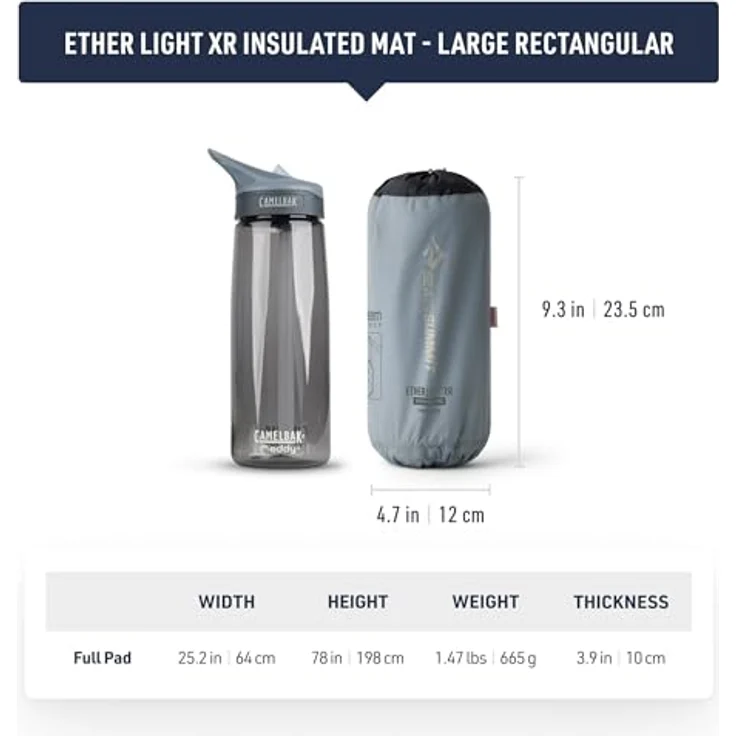 Sea To Summit Ether Light XR Insulated ASC Mat, ultraleichte Isomatte mit hervorragender Isolierung, robust und langlebig – Bild 5