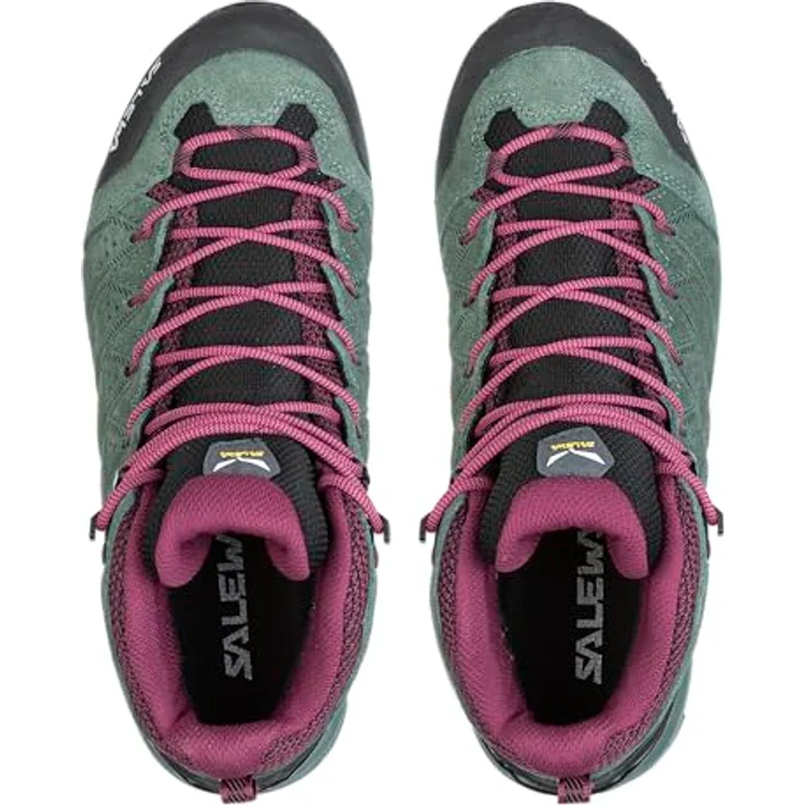 Salewa WS Alp Mate Mid WP, wasserdichte Wanderschuhe aus Veloursleder mit atmungsaktiver Membran, schwarz – Bild 6