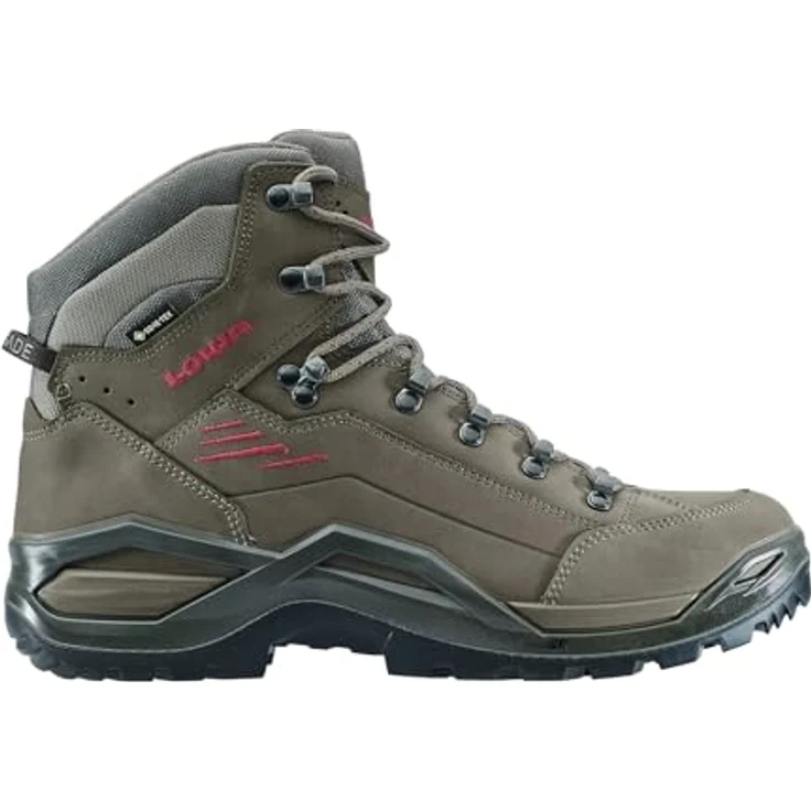 Lowa Renegade EVO GTX MID, Wanderschuhe mit GORE-TEX, Nubukleder, Vibram®-Sohle, Espresso/Seegras, Gr. 50 – Bild 1