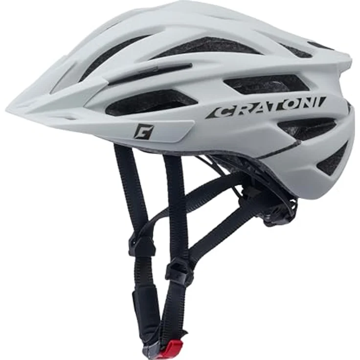 Cratoni Agravic, MTB Fahrradhelm in hellgrau matt, Gr. S/M (54-58 cm), stoßfest und belüftet – Bild 1