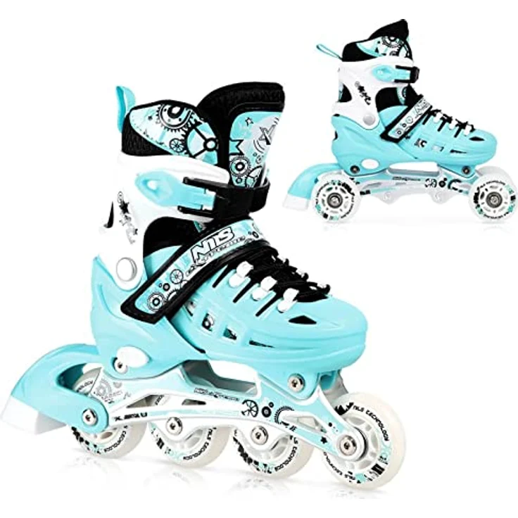 Nils Extreme NH10905, Verstellbare 4in1 Inliner, Rollschuhe, Schlittschuhe für Mädchen, Damen und Kinder, Größen 35-38 – Bild 6