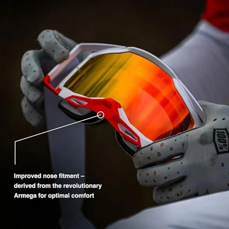 100% Strata 2, Skibrille für Kinder mit Antifog-Beschichtung und transparenter Glasfarbe – Bild 5