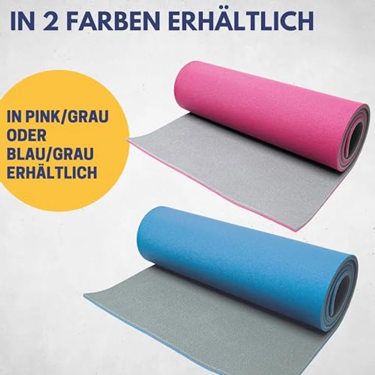 Best Sporting Yoga Matte 200 x 60 x 1,3 cm in Blau I Gymnastikmatte, rutschfest und gelenkschonend – Bild 5