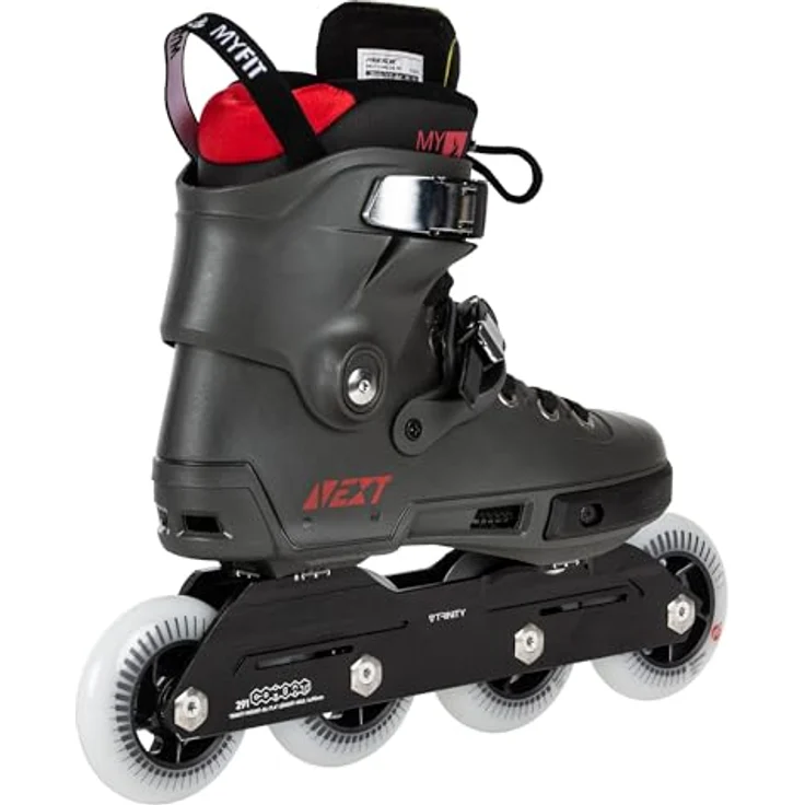 POWERSLIDE Next 90 Inline-skates Grau EU 40-41 - Urban Freeride-Stil, HXG-Rocker-Technologie, Trinity-3-Punkte-Montagesystem – Bild 4