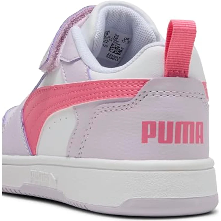 PUMA Rebound V6 Lo AC+ Klettschuh, Weiß, aus 20% recycelten Materialien, knöchelstützend, Gr. 35 – Bild 2