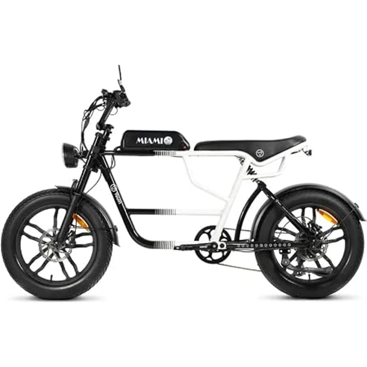 PixelPilot E-Bike Mountainbike Miami, 20 Zoll Fatbike mit 250 W Heckmotor, 720 Wh Akku, bis 100 km Reichweite, Shimano 7-Gang, Vollfederung – Bild 3