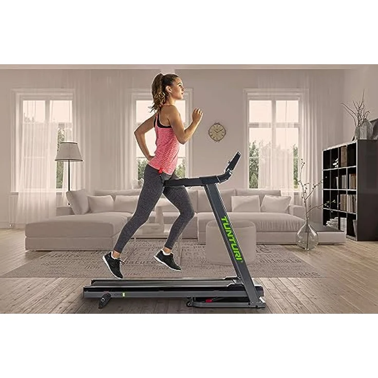 Tunturi Cardio Fit T35 Klappbares Laufband - Laufband mit Bluetooth - 12 Trainingsprogramme - Klarer Bildschirm - Geschwindigkeitsbereich: 0,8-16,0 km/h – Bild 5