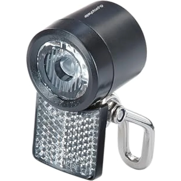 Prophete E-Bike Scheinwerfer 20 Lux, LED mit OSRAM-LED, Edelstahl-Halt, Dynamo geeignet, StVZO-konform – Bild 1