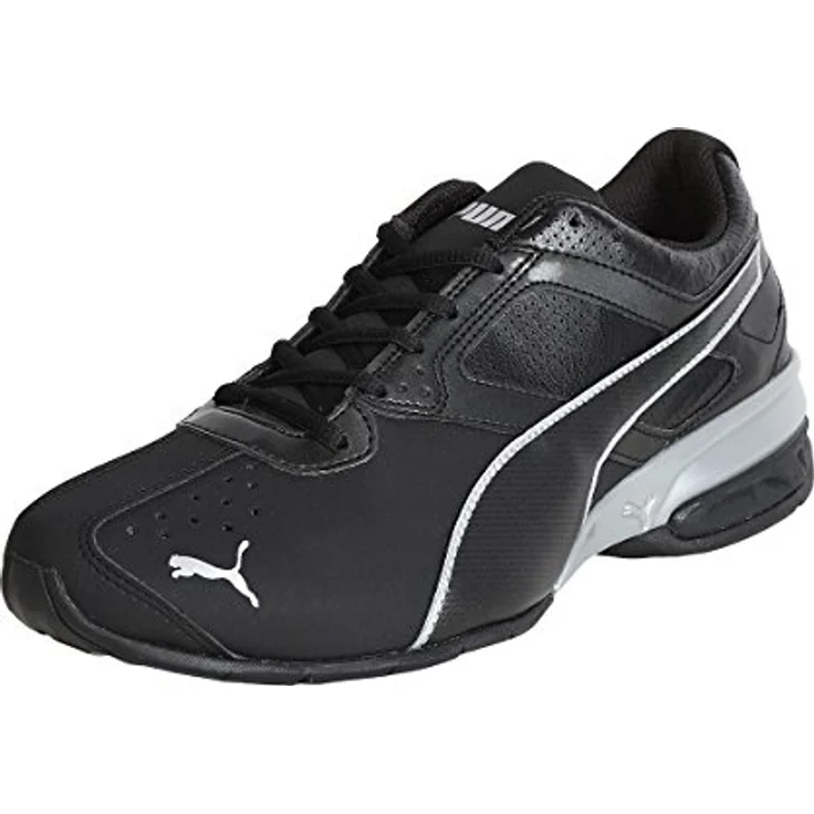 Puma Herren Laufschuhe, Schnürschuhe aus Synthetik, Schwarz, Größe 45, stabiler Blockabsatz 3 cm – Bild 5