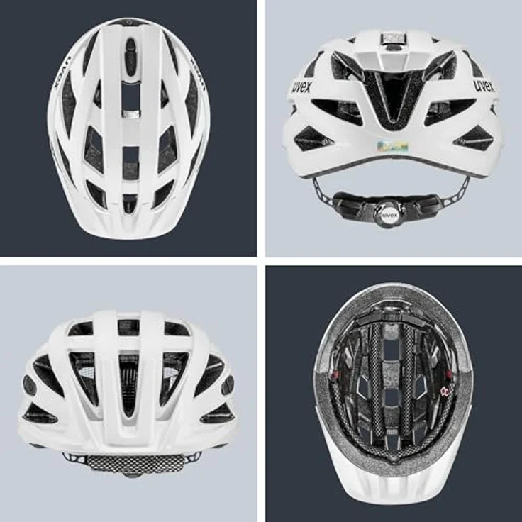 Uvex i-vo cc, Leichter Allround-Fahrradhelm mit MIPS, Belüftungssystem und 3D IAS Anpassung, mattweiß, Größe 52-57 – Bild 4