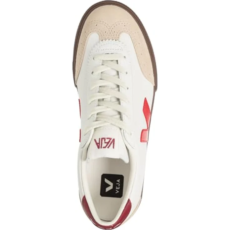Veja Volley Leather, Sneaker-Klassiker aus Organic Traced Leather, Weiß, EU 37 Frauengröße – Bild 2