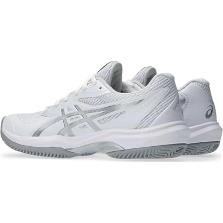 Asics Game FF 1042A282101, Tennisschuhe für Sandplatz mit optimalem Grip, Weiß/Silber – Bild 3