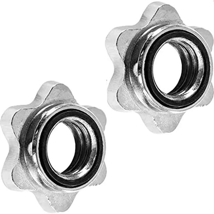 Sporttrend 24® Sternverschluss Set 28mm und 30 mm | Befestigung für Gewichtsscheiben auf Hantelstange (Sternverschluss Set 30mm)